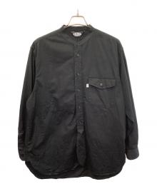 KONECO（コネーソ）の古着「バンドカラーシャツ」｜ブラック