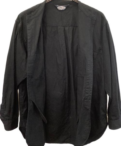KONECO（コネーソ）KONECO (コネーソ) バンドカラーシャツ ブラック サイズ:Mの古着・服飾アイテム