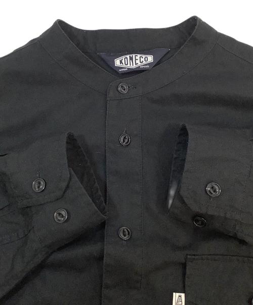 KONECO（コネーソ）KONECO (コネーソ) バンドカラーシャツ ブラック サイズ:Mの古着・服飾アイテム