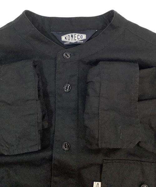 KONECO（コネーソ）KONECO (コネーソ) バンドカラーシャツ ブラック サイズ:Mの古着・服飾アイテム