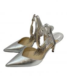 JIMMY CHOO（ジミーチュウ）の古着「ヒールサンダル」｜シルバー