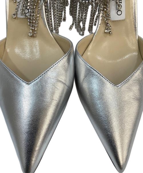 JIMMY CHOO（ジミーチュウ）JIMMY CHOO (ジミーチュウ) ヒールサンダル シルバー サイズ:23の古着・服飾アイテム
