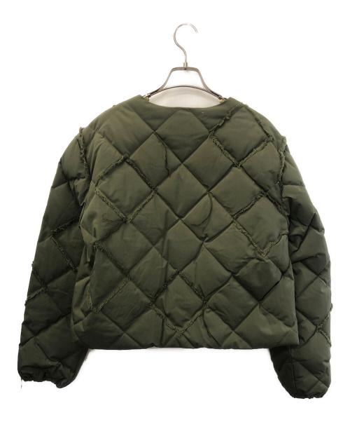 URBAN RESEARCH（アーバンリサーチ）URBAN RESEARCH (アーバンリサーチ) フリンジダイヤモンドパッチダウン カーキ サイズ:Freeの古着・服飾アイテム