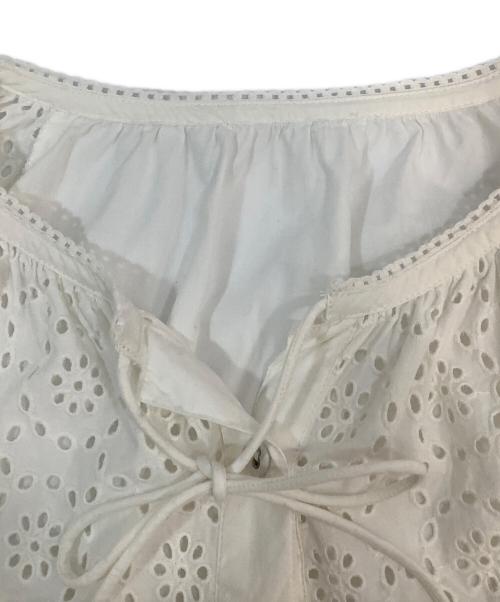 Spick and Span（スピックアンドスパン）Spick and Span (スピックアンドスパン) コットンポプリンエンブロイダリーブラウス ホワイト サイズ:不明の古着・服飾アイテム