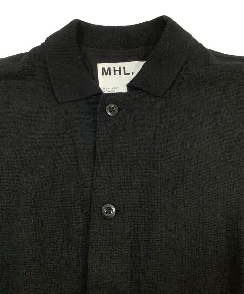 MHL（エムエイチエル）MHL (エムエイチエル) PIQUEコットンレギュラーカラーシャツ ブラック サイズ:Mの古着・服飾アイテム