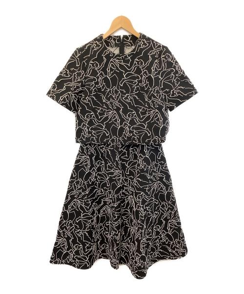 Loulou Willoughby（ルルウィルビー）Loulou Willoughby (ルルウィルビー) ポップジャガード ブラック サイズ:2の古着・服飾アイテム