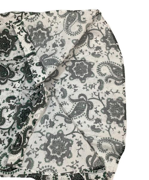 SOULEIADO（ソレイアード）SOULEIADO (ソレイアード) 長袖シャツ グリーン×ホワイト サイズ:Sの古着・服飾アイテム