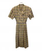 Burberry'sバーバリー）の古着「ノバチェックシャツワンピース」｜ベージュ