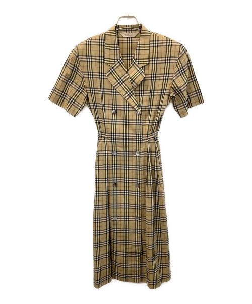 Burberry's（バーバリー）Burberry's (バーバリーズ) ノバチェックシャツワンピース ベージュ サイズ:5APの古着・服飾アイテム