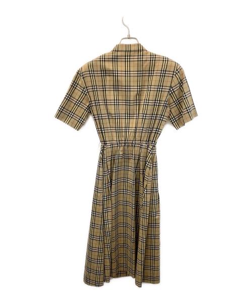 Burberry's（バーバリー）Burberry's (バーバリーズ) ノバチェックシャツワンピース ベージュ サイズ:5APの古着・服飾アイテム