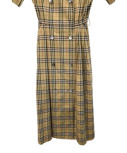 Burberry's（バーバリー）Burberry's (バーバリーズ) ノバチェックシャツワンピース ベージュ サイズ:5APの古着・服飾アイテム