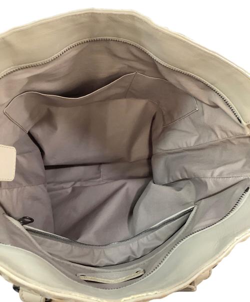 BOTTEGA VENETA（ボッテガベネタ）BOTTEGA VENETA (ボッテガベネタ) イントレチャートハンドバッグ ライトグレーの古着・服飾アイテム