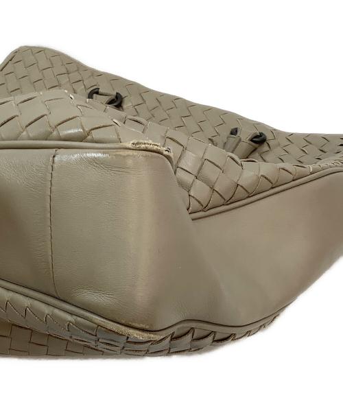 BOTTEGA VENETA（ボッテガベネタ）BOTTEGA VENETA (ボッテガベネタ) イントレチャートハンドバッグ ライトグレーの古着・服飾アイテム