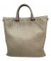 BOTTEGA VENETA（ボッテガベネタ）の古着「イントレチャートハンドバッグ」｜ライトグレー