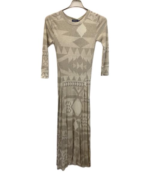 POLO RALPH LAUREN（ポロ・ラルフローレン）POLO RALPH LAUREN (ポロ・ラルフローレン) 長袖ワンピース ベージュ サイズ:XS 未使用品の古着・服飾アイテム