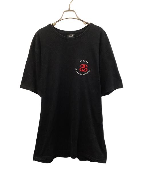 stussy（ステューシー）stussy (ステューシー) 半袖カットソー ブラック サイズ:Lの古着・服飾アイテム