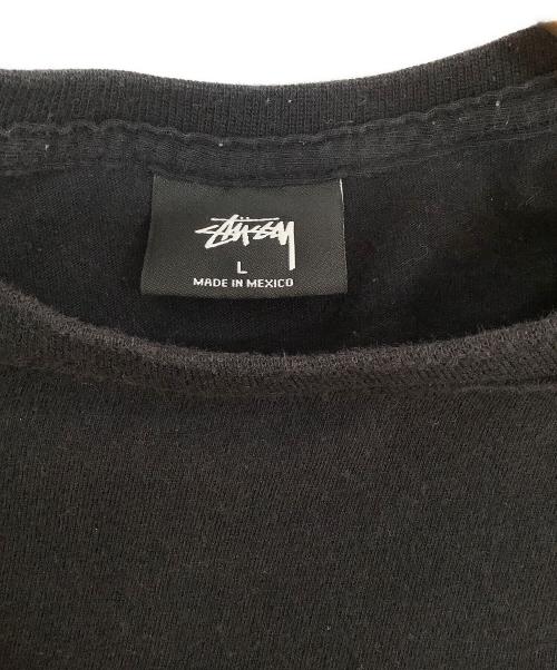stussy（ステューシー）stussy (ステューシー) 半袖カットソー ブラック サイズ:Lの古着・服飾アイテム