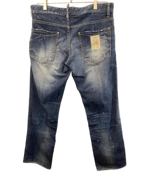 DSQUARED2（ディースクエアード）DSQUARED2 (ディースクエアード) ダメージデニムパンツ インディゴ サイズ:46の古着・服飾アイテム