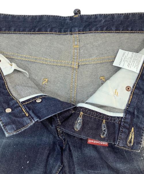 DSQUARED2（ディースクエアード）DSQUARED2 (ディースクエアード) ダメージデニムパンツ インディゴ サイズ:46の古着・服飾アイテム