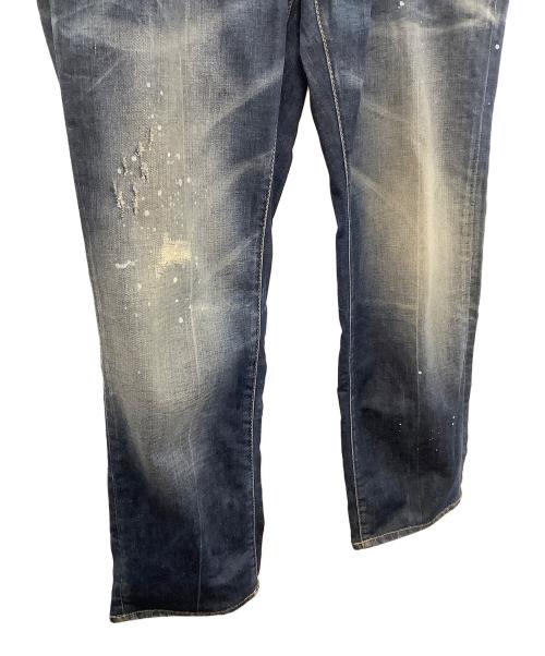 DSQUARED2（ディースクエアード）DSQUARED2 (ディースクエアード) ダメージデニムパンツ インディゴ サイズ:46の古着・服飾アイテム