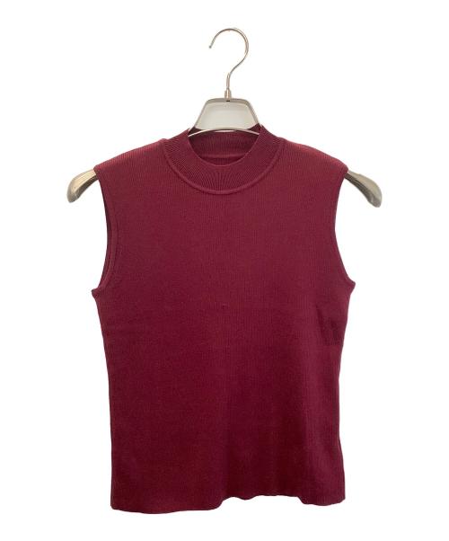 FOXEY（フォクシー）FOXEY (フォクシー) ノースリーブニット バーガンディー サイズ:38の古着・服飾アイテム