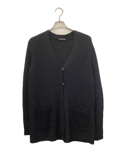 MARINA RINALDI（マリナリナルディ）MARINA RINALDI (マリナリナルディ) 厚手カーディガン ブラック サイズ:XSの古着・服飾アイテム