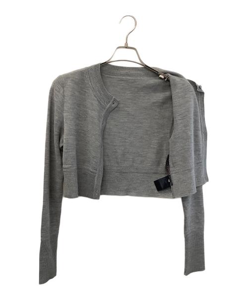 FOXEY（フォクシー）FOXEY (フォクシー) 薄手カーディガン グレー サイズ:38の古着・服飾アイテム