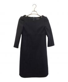 FOXEY（フォクシー）の古着「長袖ワンピース」｜ネイビー