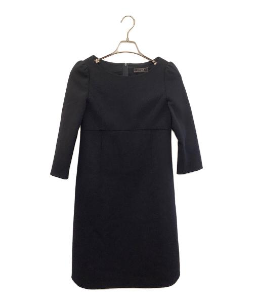 FOXEY（フォクシー）FOXEY (フォクシー) 長袖ワンピース ネイビー サイズ:38の古着・服飾アイテム