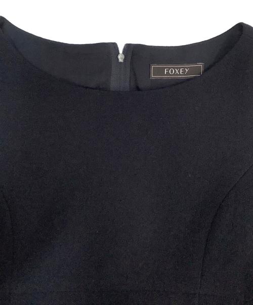 FOXEY（フォクシー）FOXEY (フォクシー) 長袖ワンピース ネイビー サイズ:38の古着・服飾アイテム