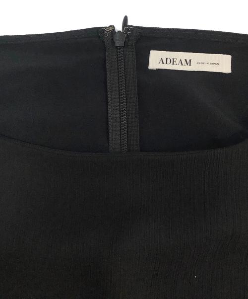ADEAM（アディアム）ADEAM (アディアム) 長袖ワンピース ブラックの古着・服飾アイテム