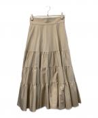 ADEAMアディアム）の古着「ティアードスカート」｜ベージュ