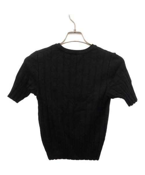 FOXEY（フォクシー）FOXEY (フォクシー) 半袖ニット ブラック サイズ:38の古着・服飾アイテム