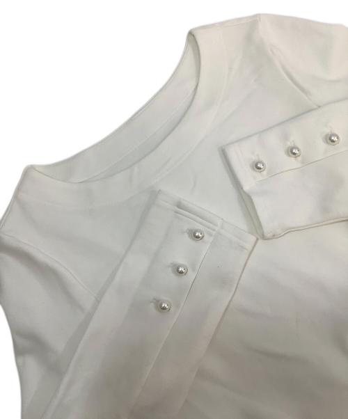 em.（エムドット）em. (エムドット) 長袖ブラウス ホワイト サイズ:Freeの古着・服飾アイテム