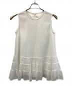 ADEAMアディアム）の古着「ノースリーブブラウス」｜ホワイト