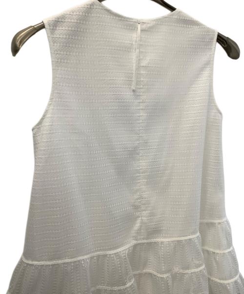 ADEAM（アディアム）ADEAM (アディアム) ノースリーブブラウス ホワイト サイズ:Xの古着・服飾アイテム