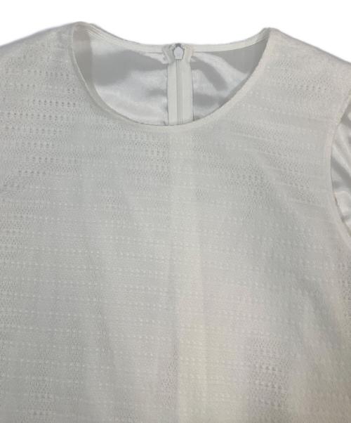 ADEAM（アディアム）ADEAM (アディアム) ノースリーブブラウス ホワイト サイズ:Xの古着・服飾アイテム