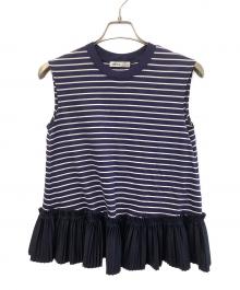 ADEAM（アディアム）の古着「ノースリーブカットソー」｜ネイビー