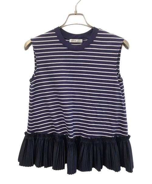 ADEAM（アディアム）ADEAM (アディアム) ノースリーブカットソー ネイビー サイズ:xの古着・服飾アイテム
