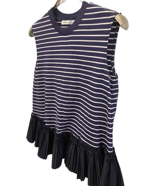 ADEAM（アディアム）ADEAM (アディアム) ノースリーブカットソー ネイビー サイズ:xの古着・服飾アイテム