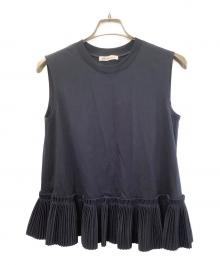 ADEAM（アディアム）の古着「ノースリーブカットソー」｜ネイビー