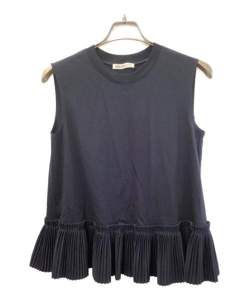 ADEAM（アディアム）ADEAM (アディアム) ノースリーブカットソー ネイビー サイズ:XSの古着・服飾アイテム