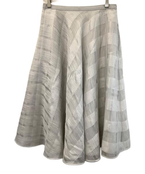 FOXEY（フォクシー）FOXEY (フォクシー) ミモレ丈スカート グレー サイズ:40の古着・服飾アイテム