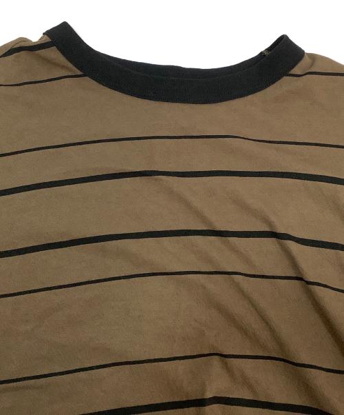 MHL（エムエイチエル）MHL (エムエイチエル) 半袖カットソー ブラウン サイズ:Lの古着・服飾アイテム