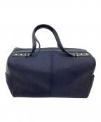 印傳屋インデンヤ）の古着「ボストンバッグ」｜ネイビー