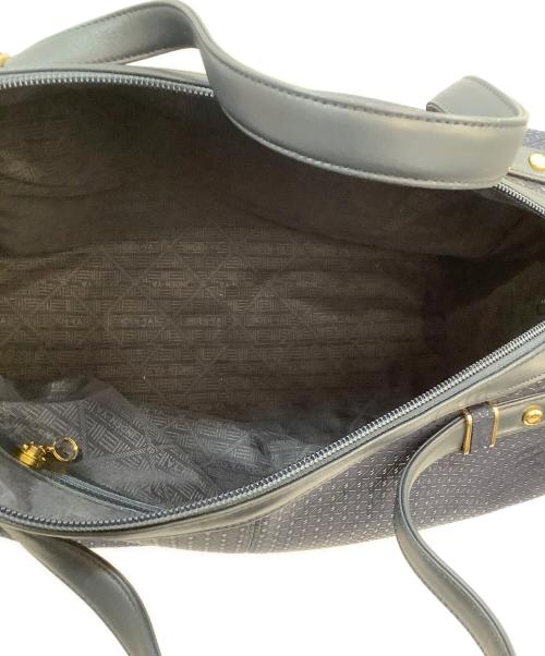 印傳屋（インデンヤ）印傳屋 (インデンヤ) ボストンバッグ ネイビーの古着・服飾アイテム