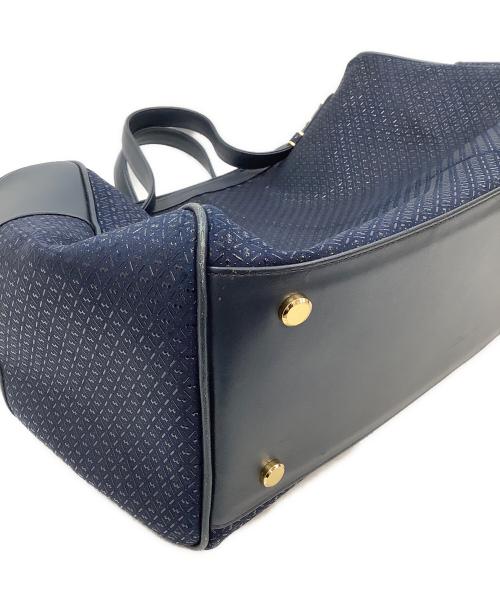 印傳屋（インデンヤ）印傳屋 (インデンヤ) ボストンバッグ ネイビーの古着・服飾アイテム