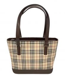 BURBERRY（バーバリー）の古着「ノバチェックトートバッグ」｜ベージュ