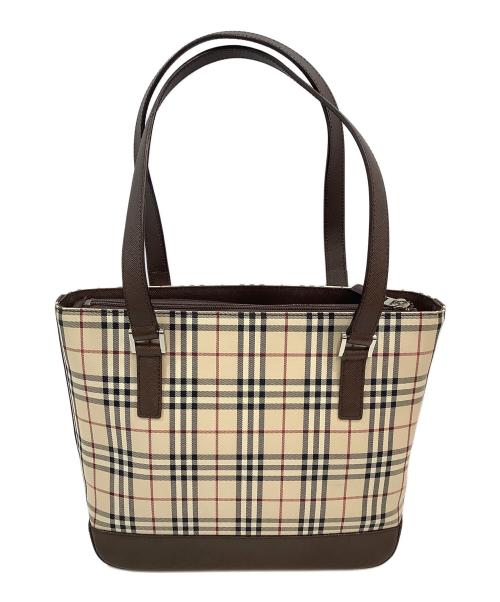 BURBERRY（バーバリー）BURBERRY (バーバリー) ノバチェックトートバッグ ベージュの古着・服飾アイテム