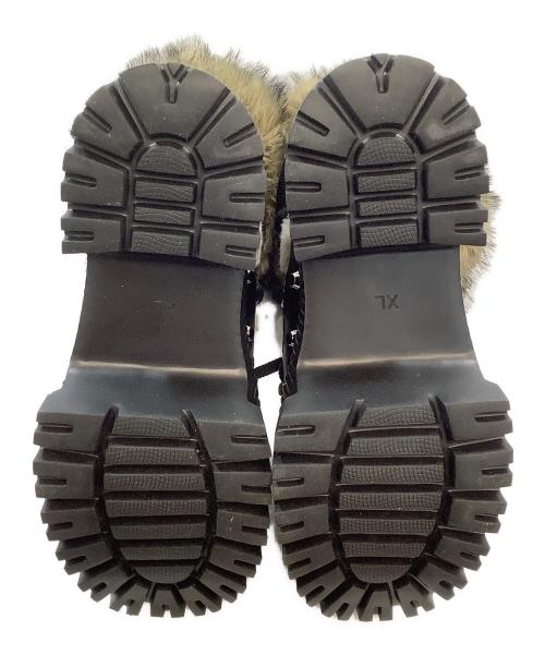 YELLO（イエロ）YELLO (イエロー) TWO-TONE SHORT BOOTS ブラック×ベージュ サイズ:XL 未使用品の古着・服飾アイテム